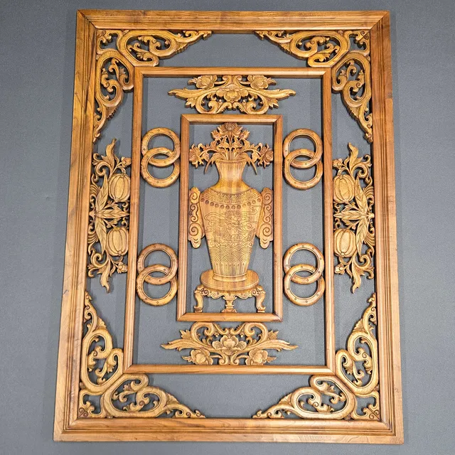 CHINESE HARDWOOD PANEL.