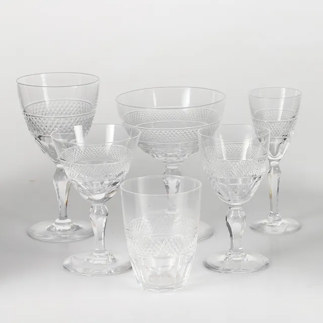 EDWARD HALD. Glasservis, 45 delar, "Rio".