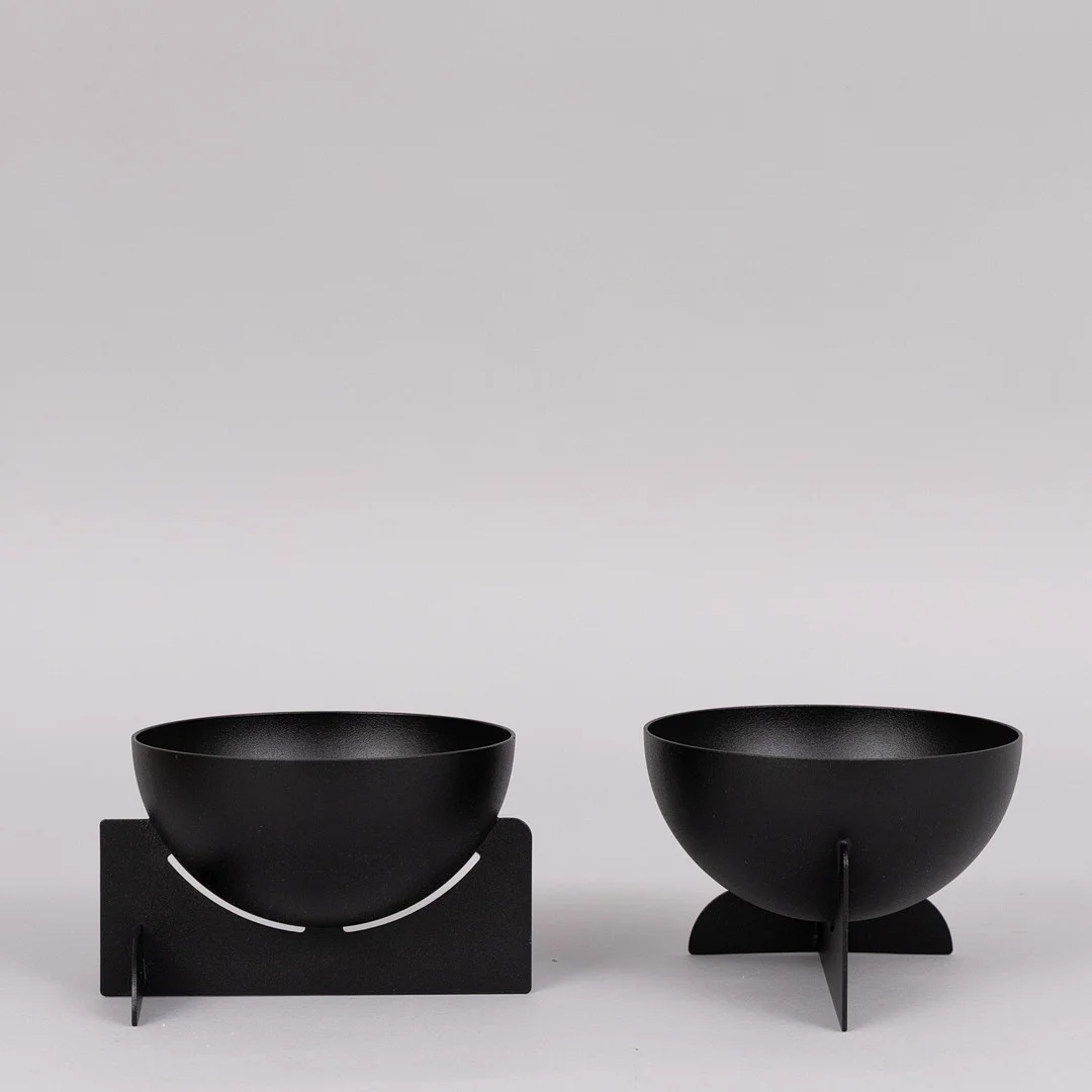 JENNY NORDBERG. Skålar, 2 stycken Open, Minus tio, Sverige. — Other metals — Garpenhus Auktioner