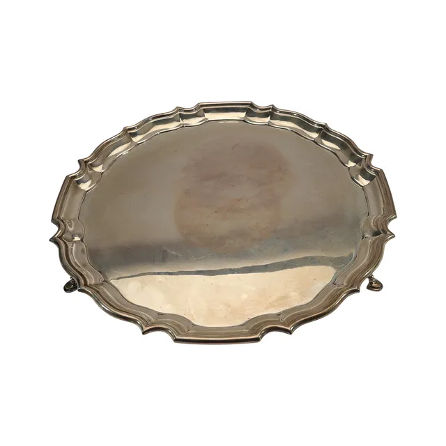 GEORGE VI SILVER SALVER.