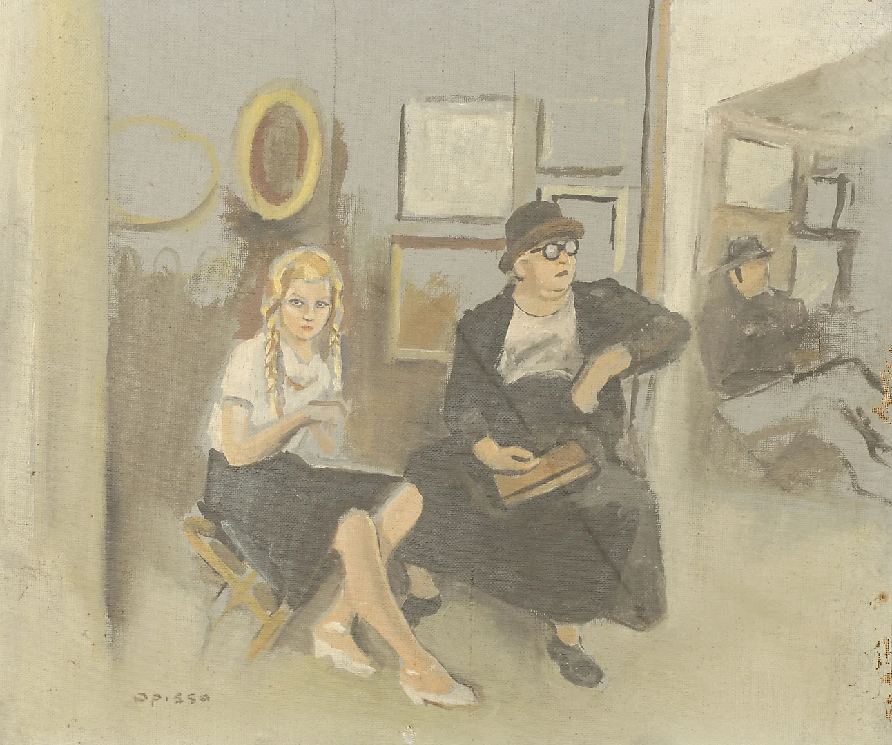 RICARD OPISSO. Interior. — Paintings — Balclis