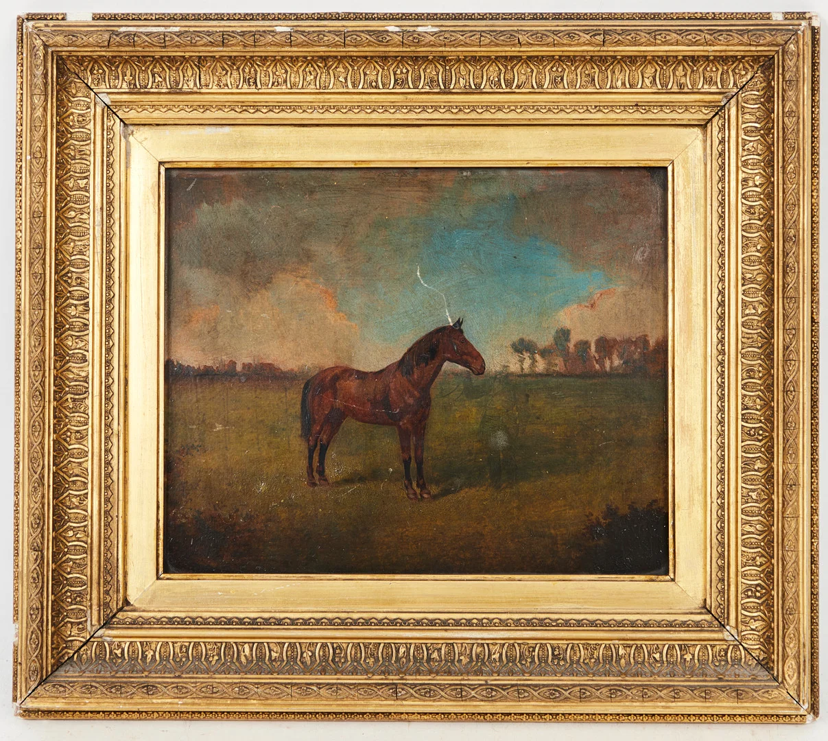 Unbekannte/r Künstler*in, Gemälde, Landschaft mit Pferd. — Paintings — Stockholms Auktionsverk Köln