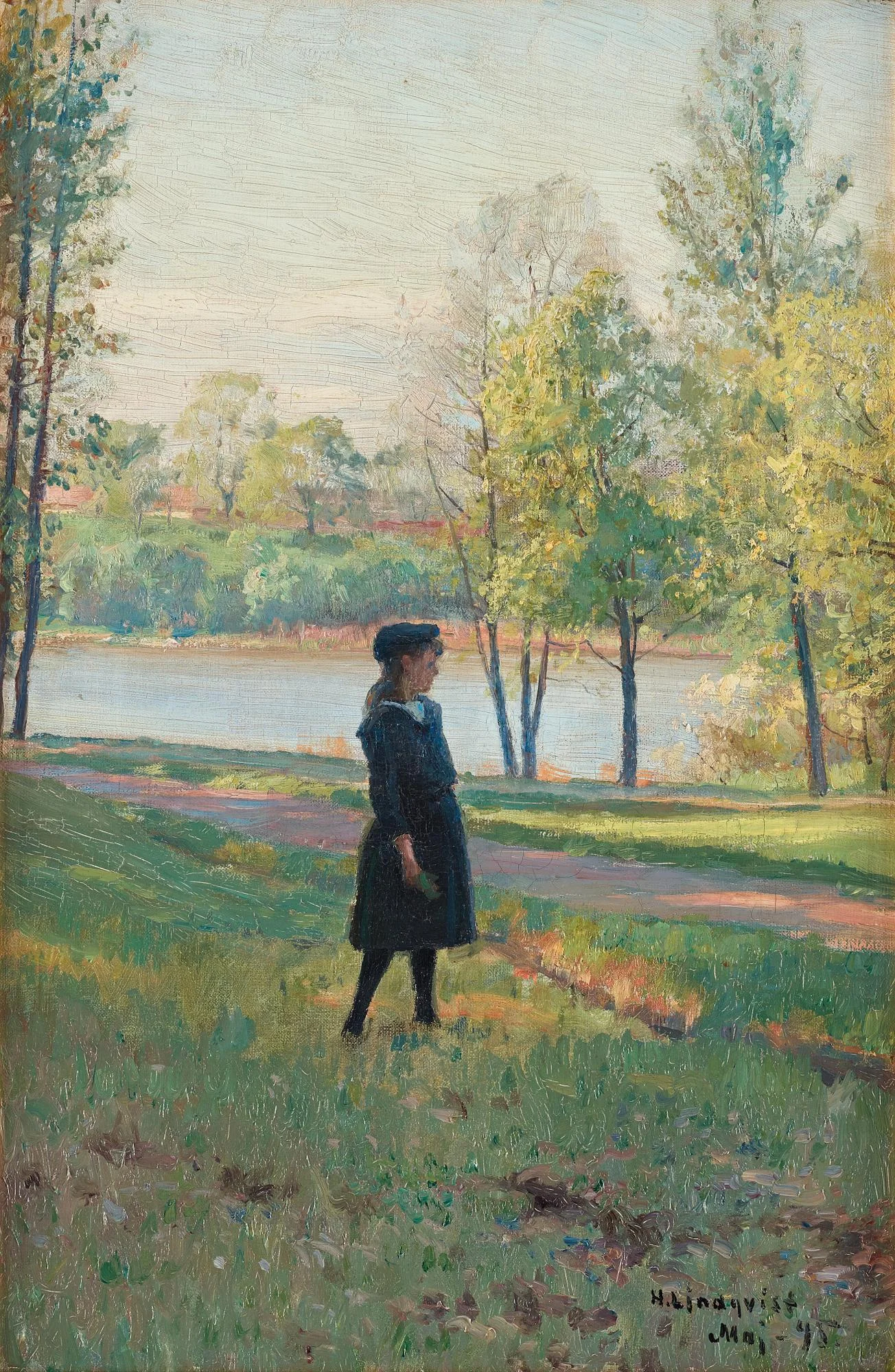 Herman Lindqvist, "Motiv från Djurgården". — Bukowskis
