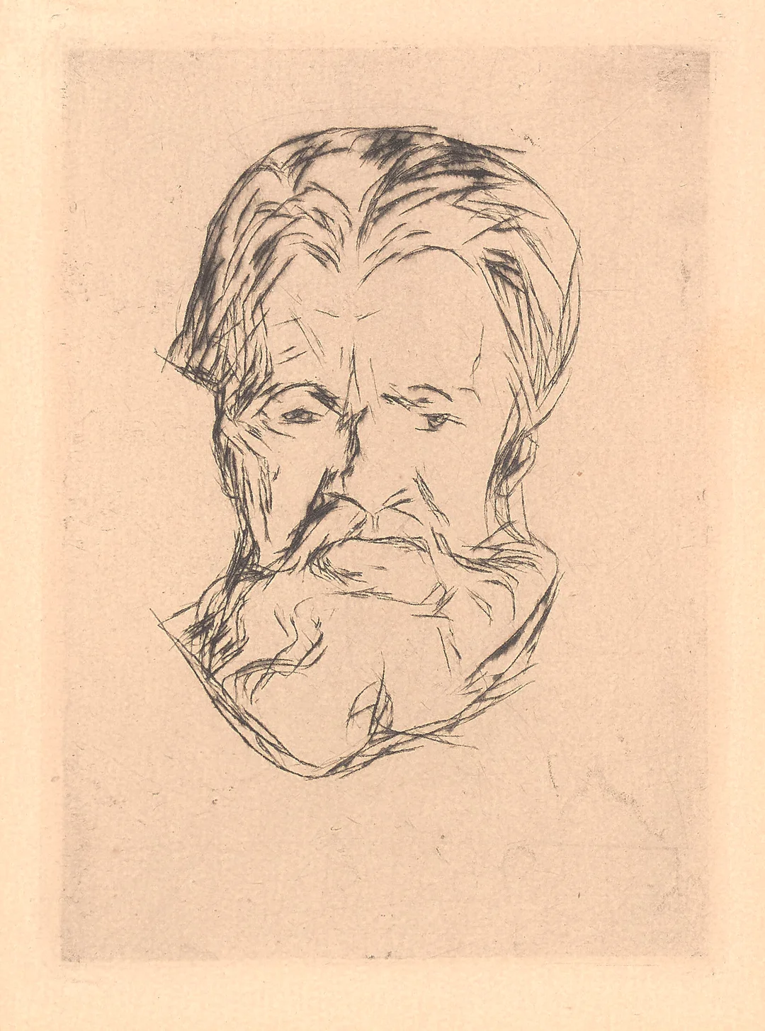 Munch, Edvard — "Mannshode" 1906/1917-18 — Kunst/Grafikk — Blomqvist