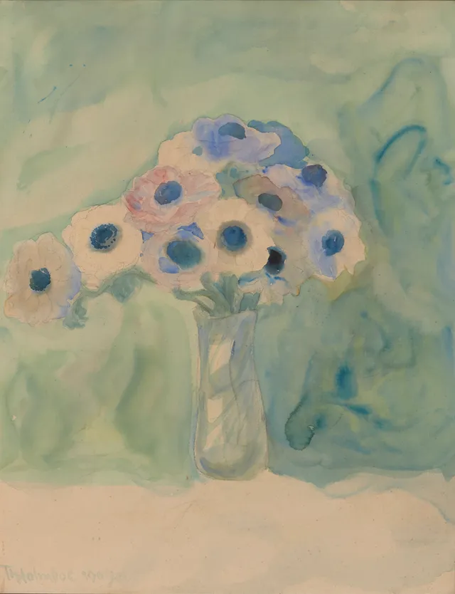 Holmboe, Thorolf — Stilleben med blomster, 1909