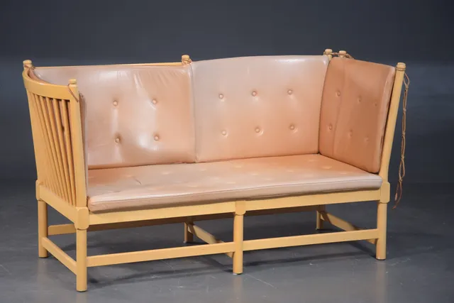 Børge Mogensen, ‘Spoke-Back Sofa’, beech/leather, Model 1789