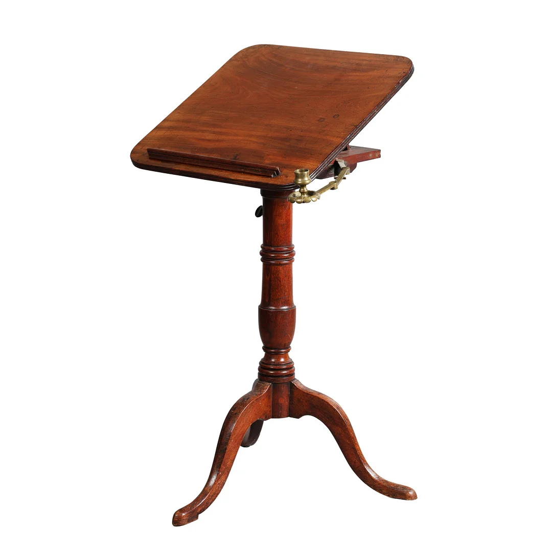 A GEORGE III MAHOGANY TRIPOD READING STAND. — Tables — Bishop & Miller