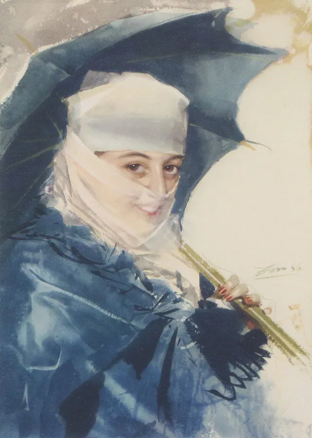 REPRODUKTIONSTRYCK, efter Anders Zorn.