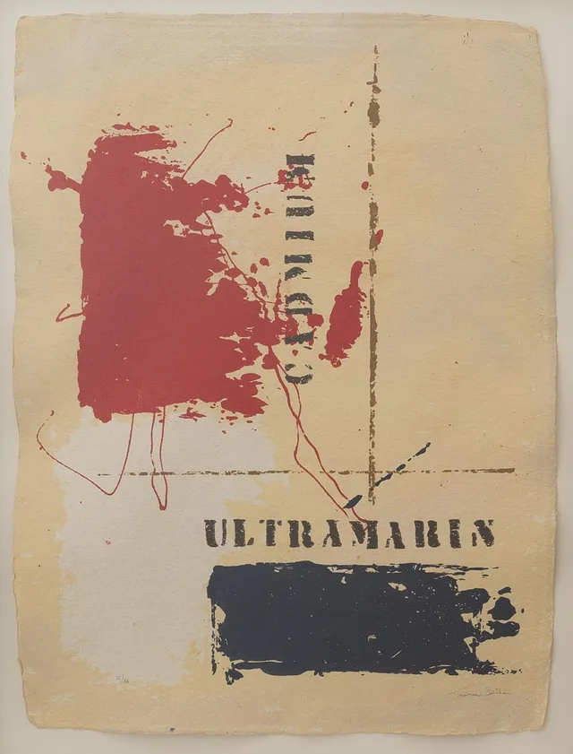 THOMAS MÜLLER (FÖDD 1960). Komposition, litografi nr 31/36, otydligt signerad.