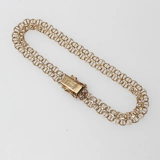 ARMBAND X-LÄNK, 18k guld, vikt ca 6,6 gr.
