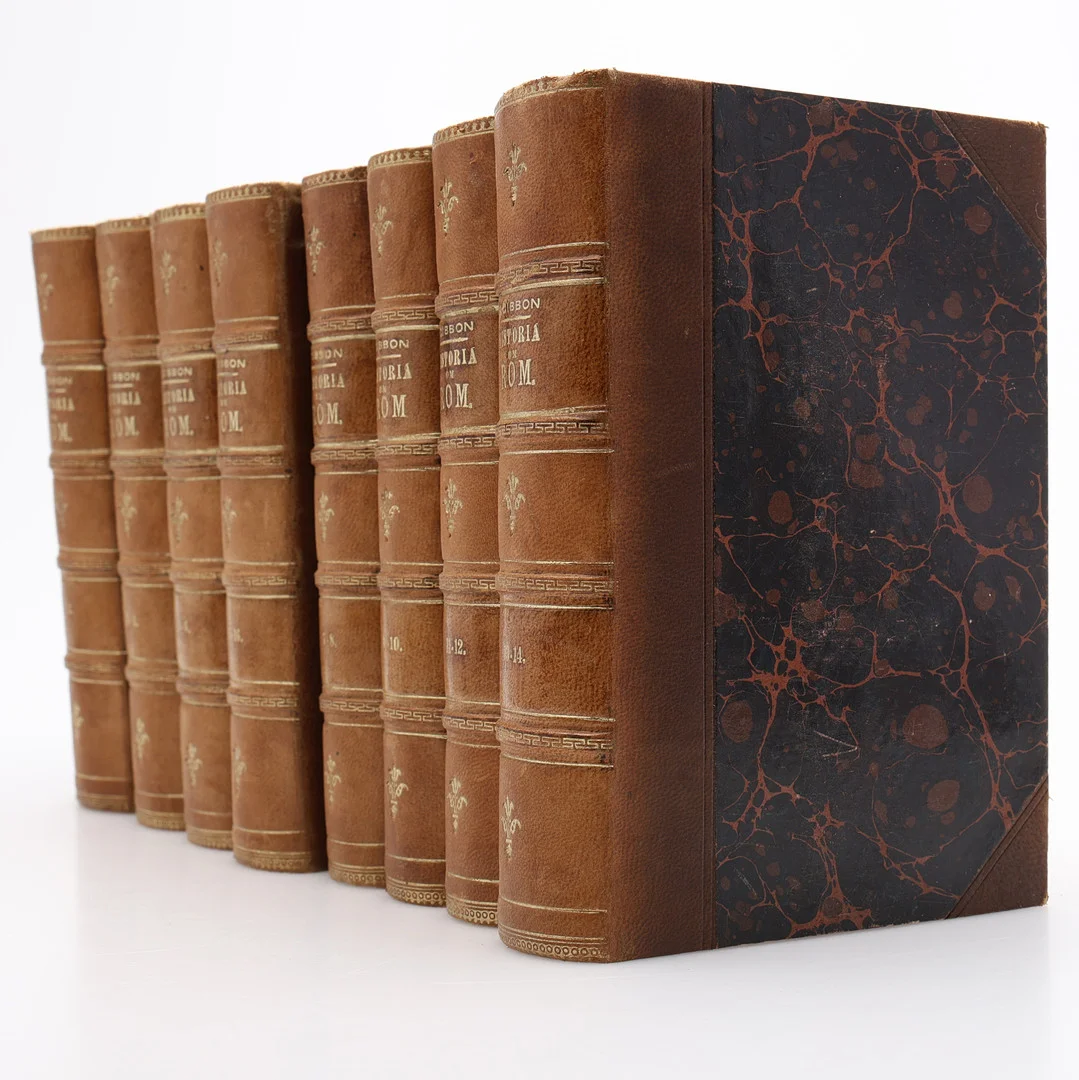 EDUARD GIBBONS MASTODONTARBETE HISTORIA OM ROMERSKA KEJSARDÖMETS AFTAGANDE OCH FALL 1820-1834. — Books — Crafoord Auktioner Lund