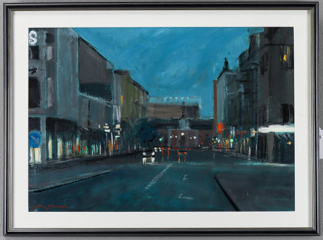 JOAKIM JOHANSSON. Akryl, signerad. — Paintings — Karlstad Hammarö Auktionsverk