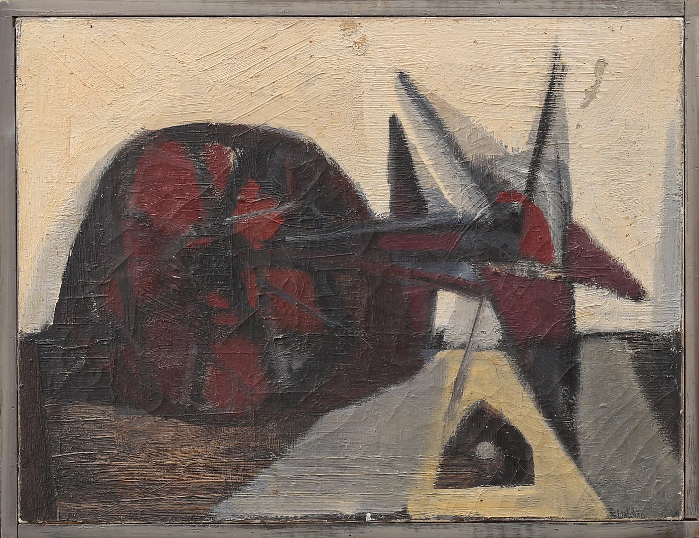 GUNNAR JOHANSSON. Attribuerad, olja på duk, komposition, osignerad. — Paintings — Garpenhus Auktioner