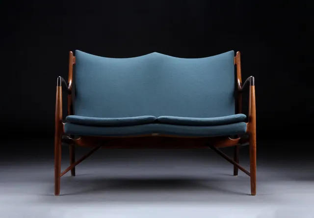 Finn Juhl. Two-seater sofa in Rio rosewood, model NV45,