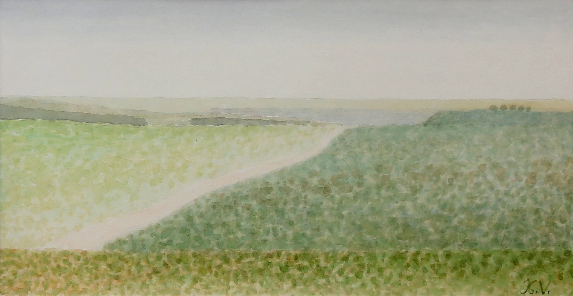 XAVIER VALLS. “Champ au petit chemin”. — Drawings — Balclis