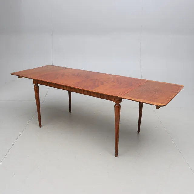 MATBORD, 1+2 delar, mahogny, gustaviansk stil, 1900-tal.