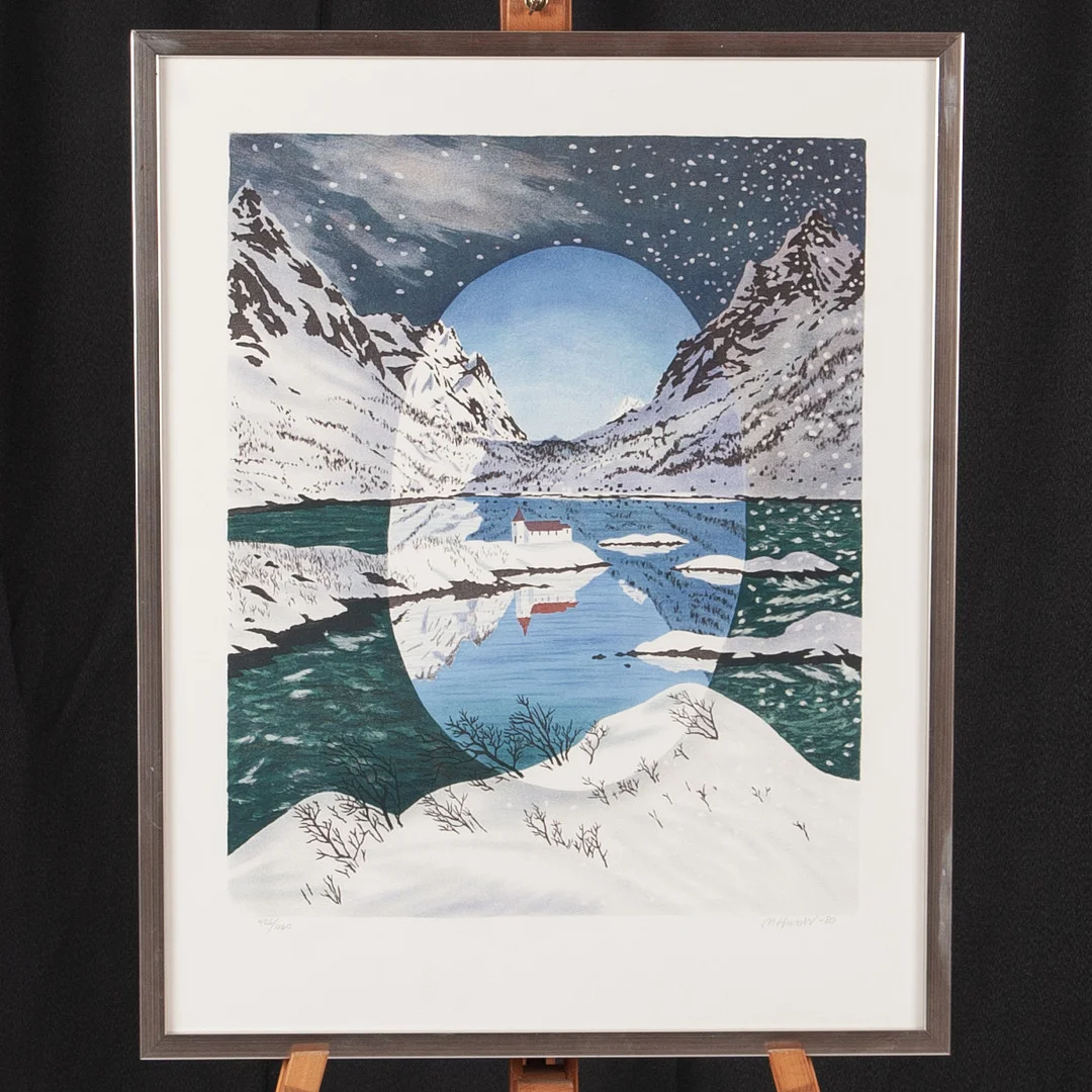 MONA HUSS WALIN. Färglitografi, signerad, numrerad 426/460 och daterad -80. — Engravings & Prints — Laholms Auktionskammare