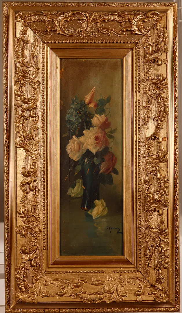 ESCUELA ESPAÑOLA DE PRINCIPIOS DEL SIGLO XX. Ramo de rosas.