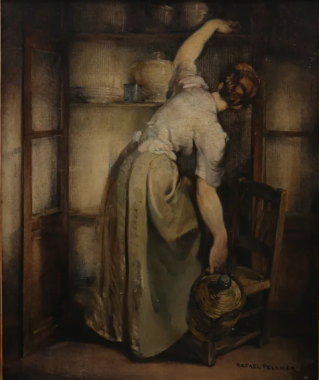 RAFAEL PELLICER. Indoor scene.