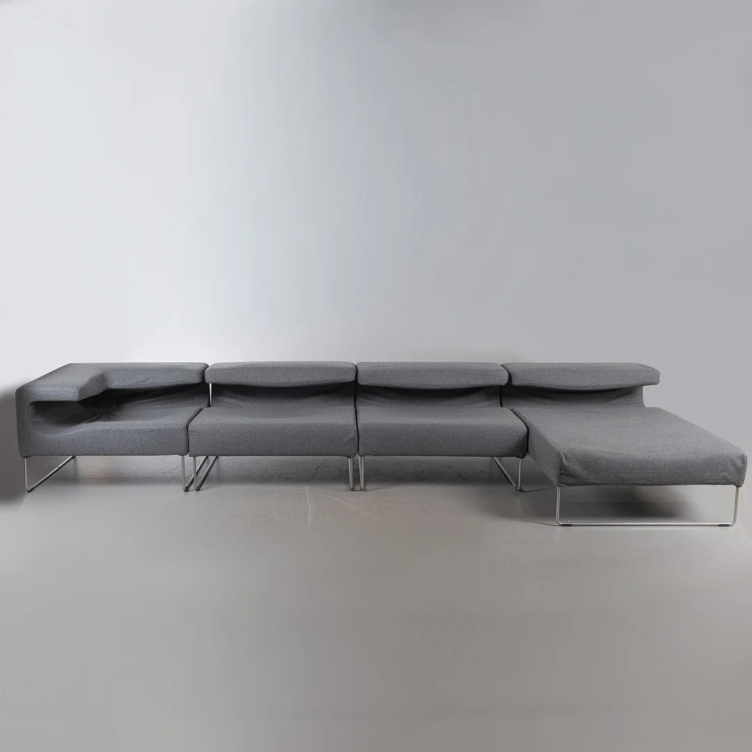 PATRICIA URQUIOLA. "Lowseat system", 4 moduler, soffa, Moroso, Italien, formgiven 2000. — Sofas & Seatings — Stockholms Auktionsverk Helsingborg