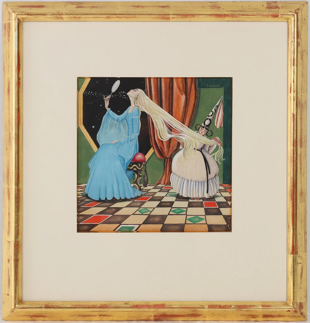 EINAR NORELIUS. 1900-1985. Akvarell, signerad 1927. — Paintings — Auktionsverket Engelholm