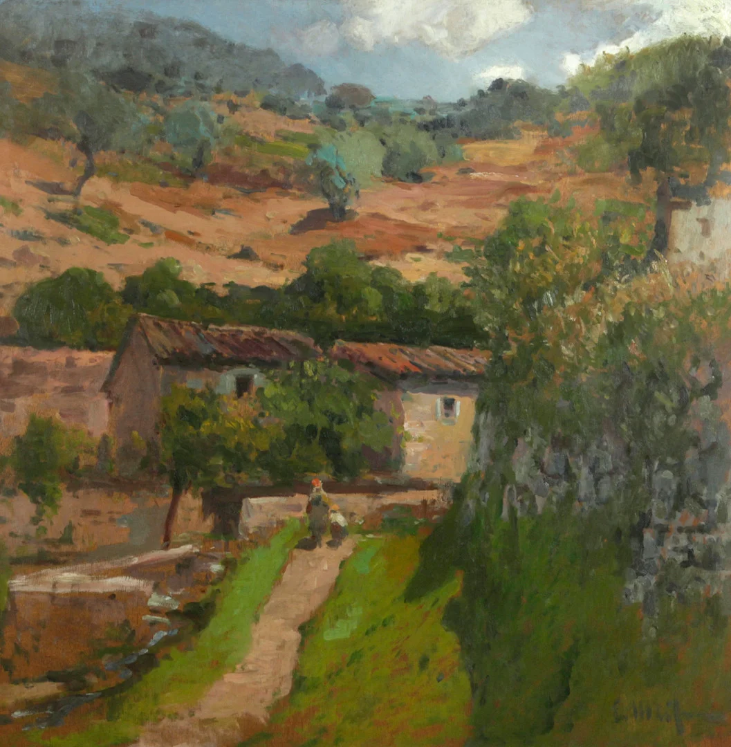 ELISEO MEIFRÉN. PAISAJE, óleo sobre lienzo. Firmado E. Meifren. — Paintings — Barcelona Auctions