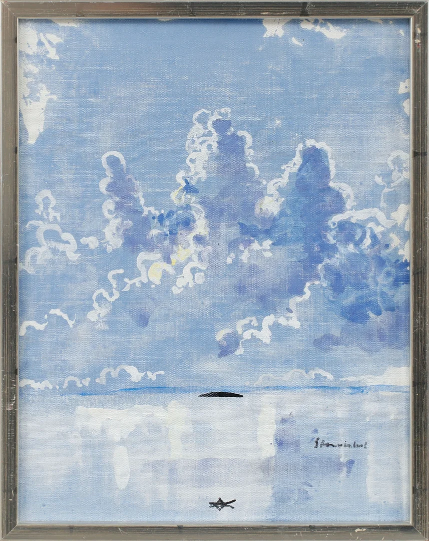 JAN STENVINKEL. "Så skimrande var havet", olja på duk, signerad. — Paintings — Göteborgs Auktionsverk