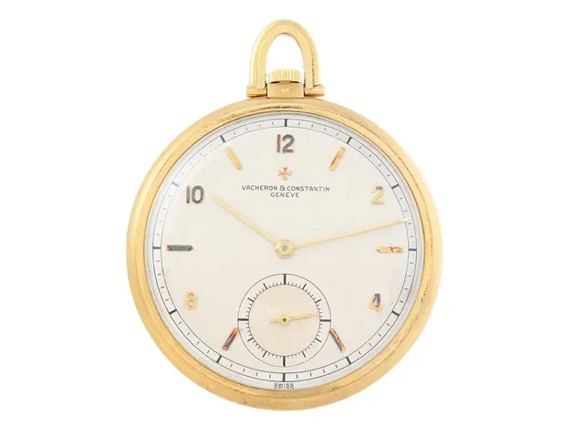 VACHERON & CONSTANTIN, Genève, frackur, 46 mm, Cal 439/7C, Serie nr. 486742, Boett nr. 333825, 18K guld, ankargång, ca 1970, etui (Nordiska Kompaniet).