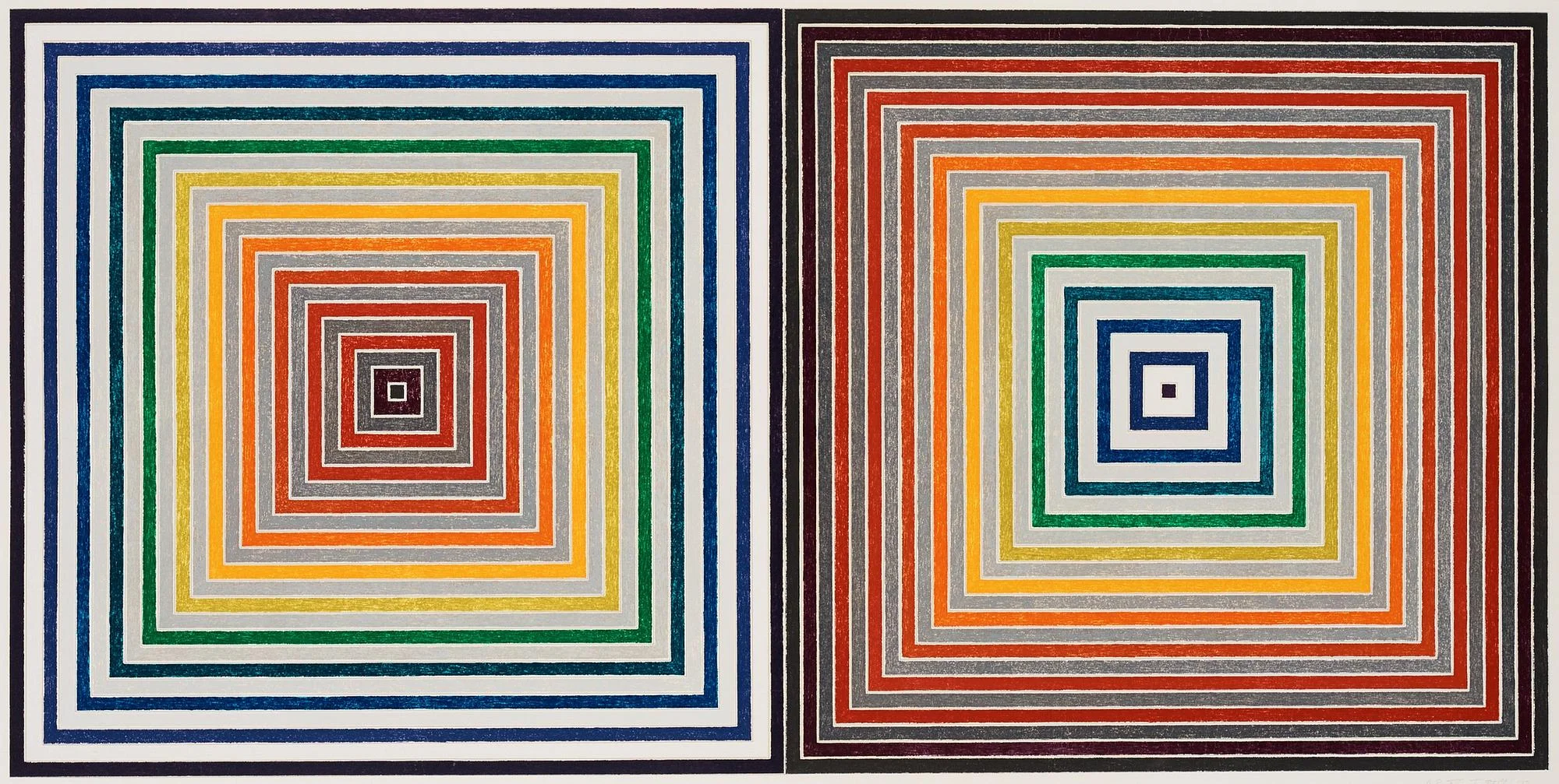 Frank Stella, "Double gray scramble". — Bukowskis
