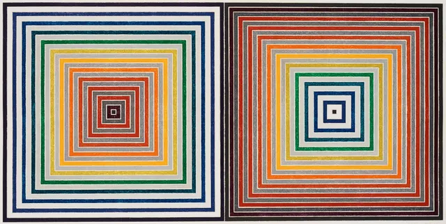 Frank Stella, "Double gray scramble".