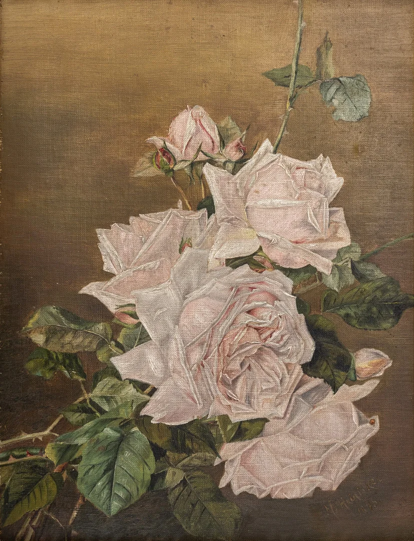 UNBEKANNTER KÜNSTLER. Rosen. — Paintings — Stockholms Auktionsverk Hamburg