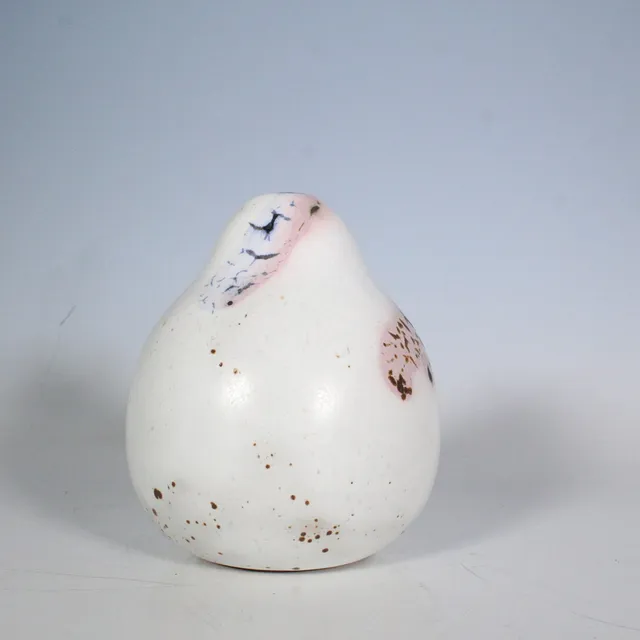 HORST KERSTAN (1941-2005). Bauchförmige Keramikvase, Winter '' signiert, (2001).