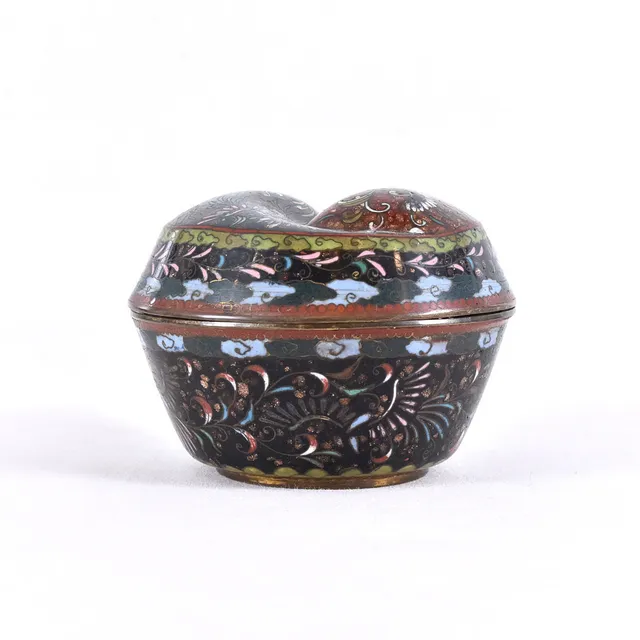 BONBONNIÈRE, cloisonné, Japan, Meiji-Taishô.