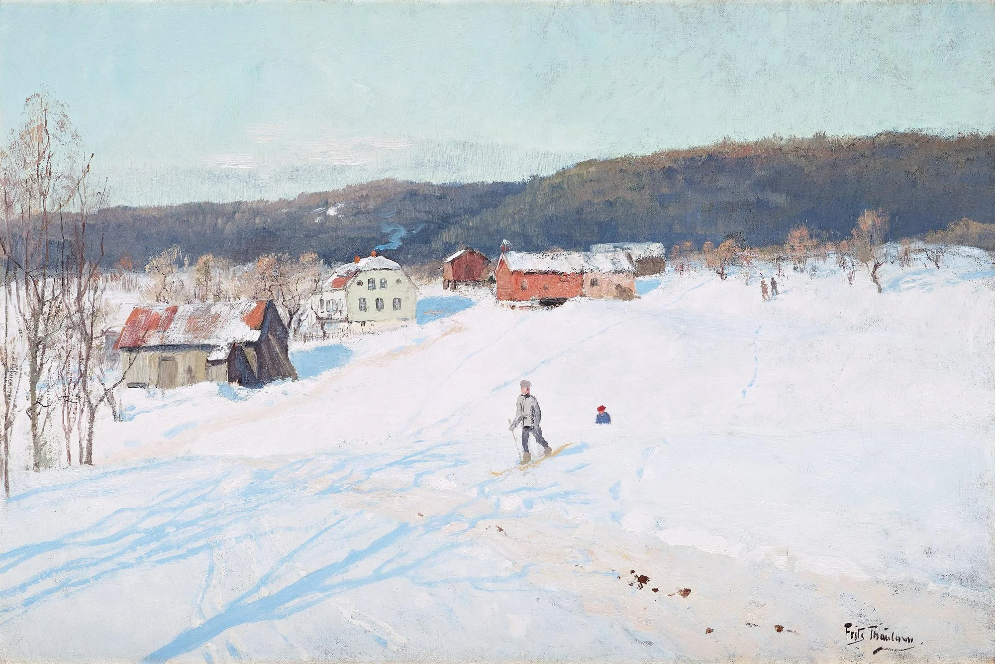 Frits Thaulow, "Vinterlandskap". — Bukowskis