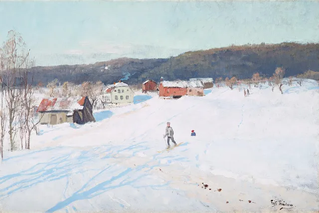 Frits Thaulow, "Vinterlandskap".