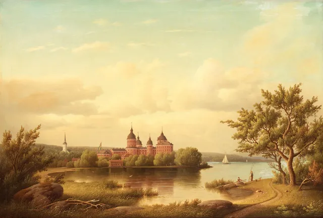 Carl Abraham Rothstén, Vy mot Gripsholms slott.