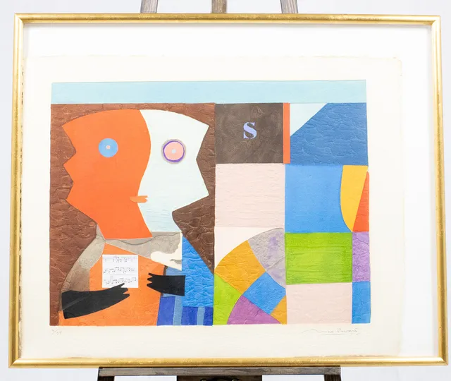 MAX PAPART. LITOGRAFI, signerad, numrerad.