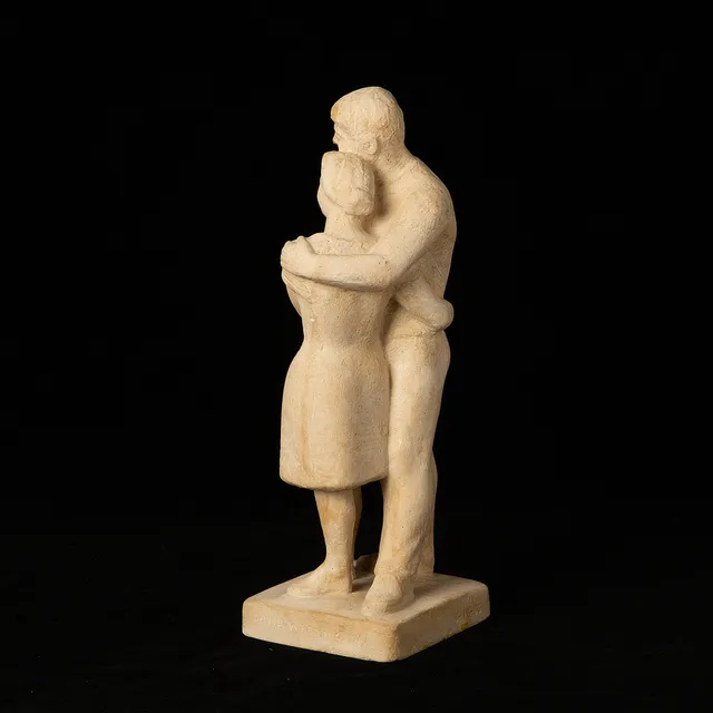 DAVID WRETLING. skulptur, gips, signerad samt daterad 1961.