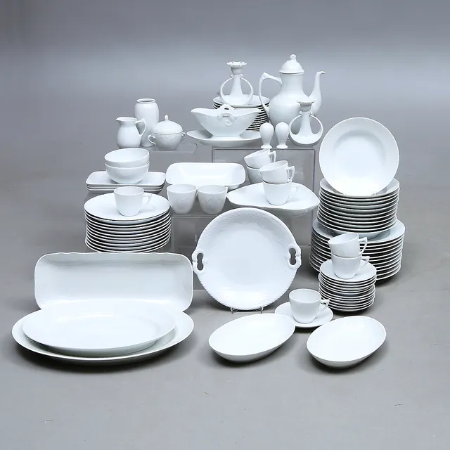 SERVISDELAR, 75 st, porslin, "Elegance", Bing & Gröndahl, Danmark.