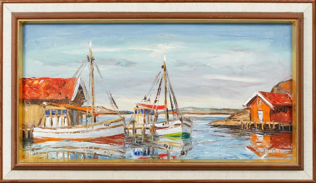 KURT ERIK HEINONEN. "Tjörn", olja på duk, signerad.