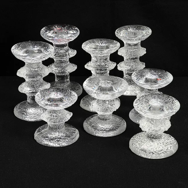 TIMO SARPANEVA. Ljusstakar, 4+4 st, "Festivo", Iittala.