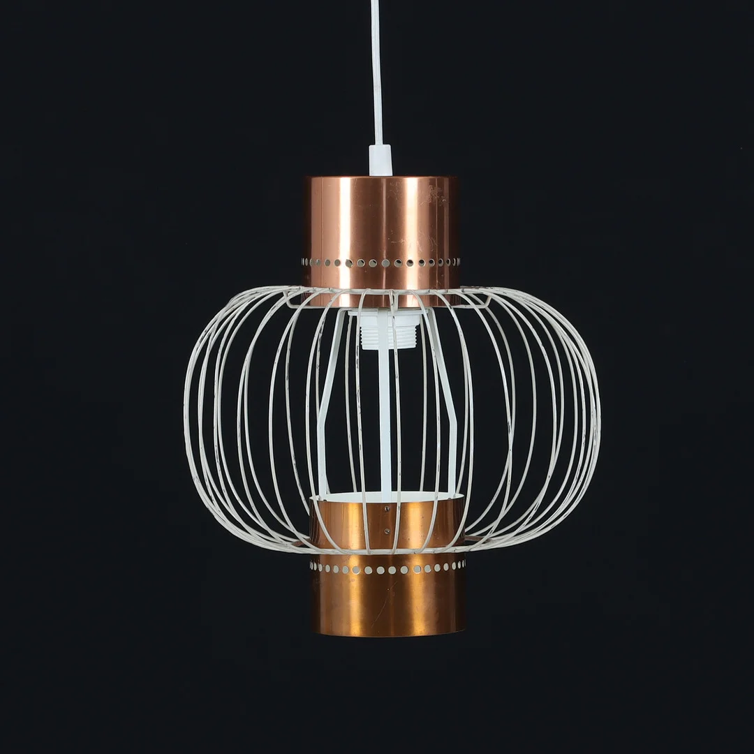 TAKLAMPA, koppar, metall, 1900-talets mitt. — Ceiling lights — Stadsauktion Sundsvall