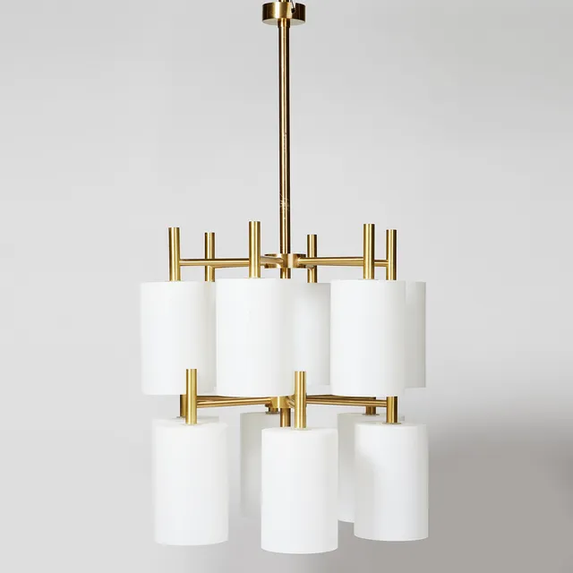 UNO KRISTIANSSON. Ceiling light, "Candus Cylinder", Luxury.