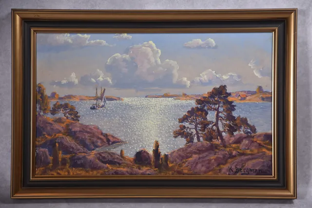 KARL BERGMAN. 1891-1965 olja på duk signerad.
