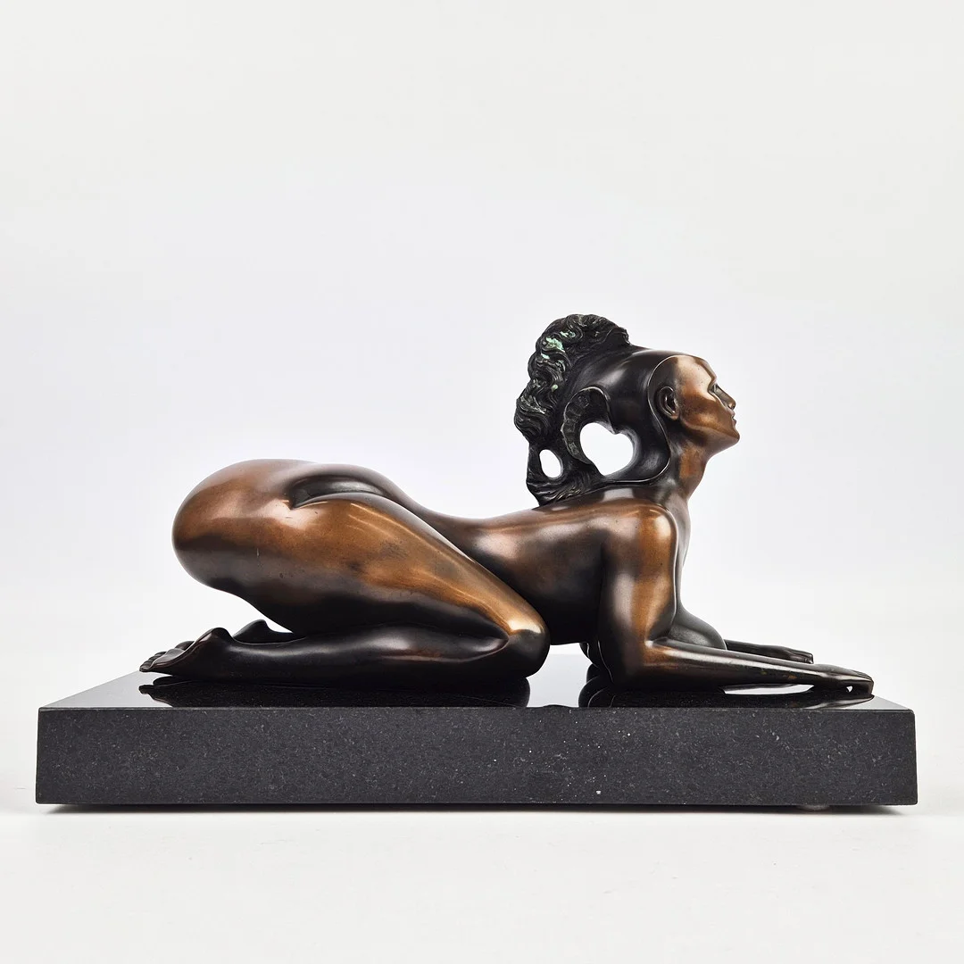 ERNST FUCHS (AUSTRIAN 1930-2015). SPHINX. — Sculptures & Bronzes — Lots Road Auctions