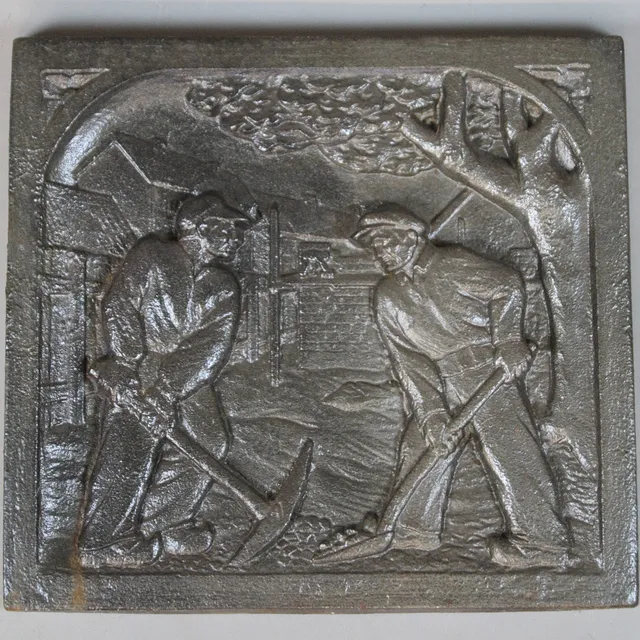 VÄGGRELIEF, metall 1900-tal.