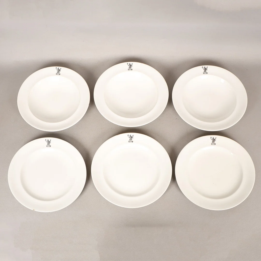 THE TRUSTY SERVANT, WINCHESTER COLLEGE; SIX PIECES OF ROYAL WORCESTER (6). — European — Bishop & Miller
