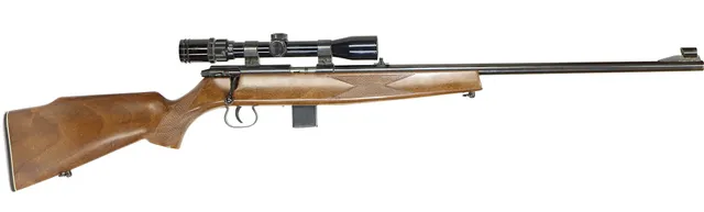 KULGEVÄR, fabrikat Krico, modell 300, kaliber .22WMR, tillv.nr 502070, se-nr SE0142606.