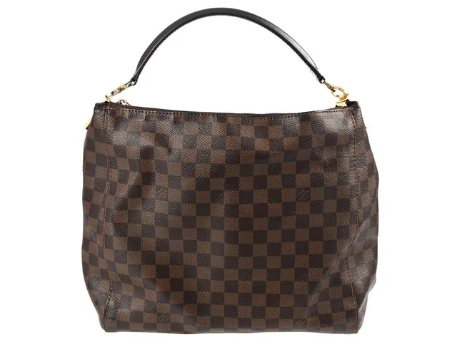 VÄSKA, LOUIS VUITTON, Portobello Bag, monogram damier ebene, guldfärgade beslag, 31x30x11 cm, märkt SP1164, år 2014, bruksslitage, dustbag.