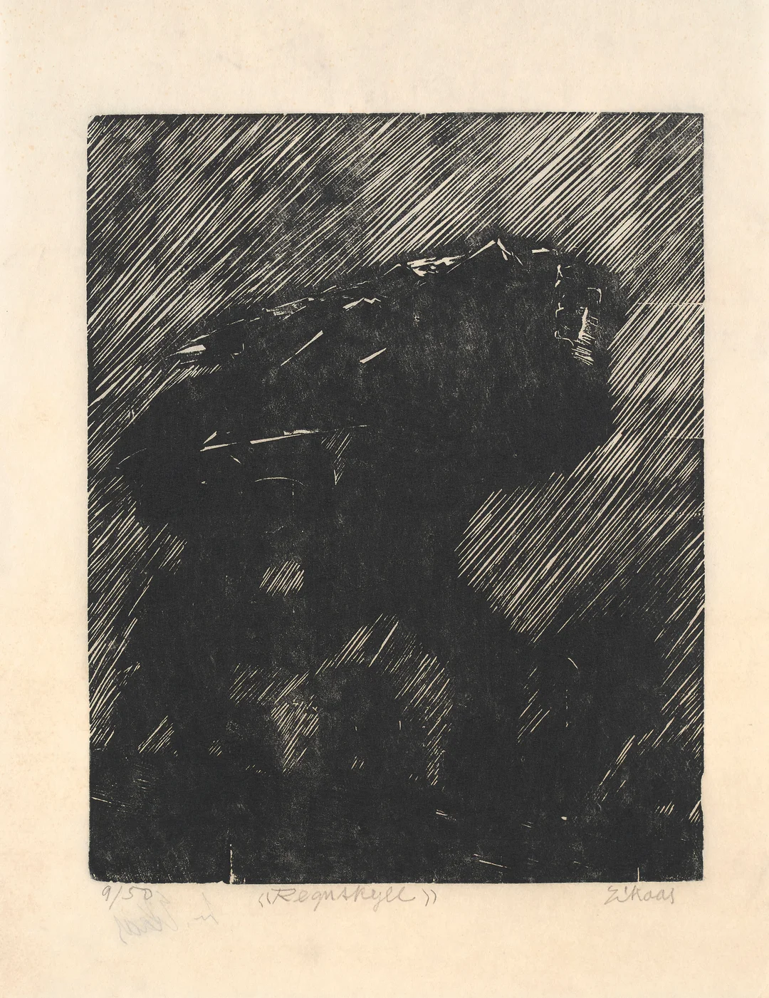 Eikaas, Ludvig — "Regnskyll" — Kunst/Grafikk — Blomqvist